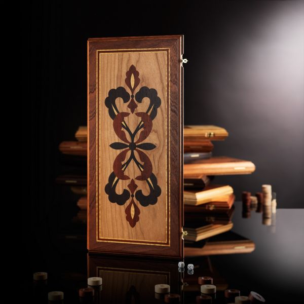 Backgammon "Elite Crown" Mahogany