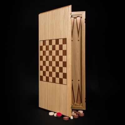 Backgammon-checkers (2 in 1) Light Board