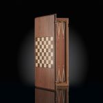 Backgammon-checkers (2 in 1) Dark Board