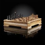 Chess "Staunton" Luxury (Karelian Birch / Makassar), Limited Edition