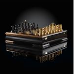 Chess "Staunton" Luxury (Macassar / Boxwood), Limited Edition