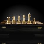Chess "Staunton" Luxury Mini (Boxwood / Boxwood)