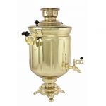 Samovar electric 10 liters "Tula"  Gold Color  (auto power off button)