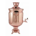 Samovar electric 10 liters "Bank" coppering (auto power off button)