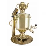 Samovar on coal, charcoal, firewood 7 liters "Classic" in the set of "Present"