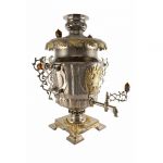 Samovar combined (electric or coal, charcoal, firewood) 7 liters "Russia" set"