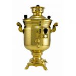 Samovar on coal, charcoal, firewood 2.5 liters of "Bank" in the set "Gift"