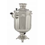 Samovar electric 10 liters "Bank" nickel (auto power off button)