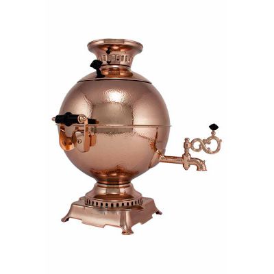 Samovar electric 5 liters "Ball" copperplated (no auto power off button)