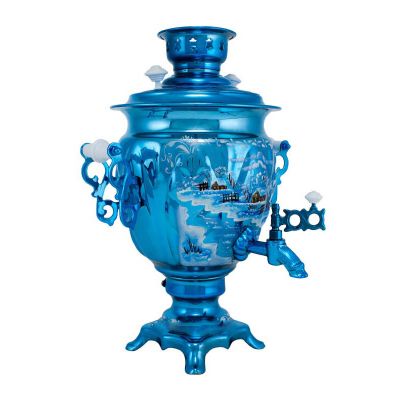 Samovar electric 3 liters "Tula" hand-painting "Winter's Night" (auto power off button)