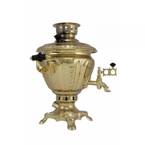 Samovar electric 4 liters "Suksun" copperplated (auto power off button)
