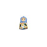 Doll on the kettle and samovar "Matryoshka in blue dress"