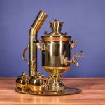 Samovar on coal, charcoal, firewood 5 liters "Classic" in the set "Gift"
