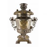 Samovar combined (electric or coal, charcoal, firewood) 7 liters "Russia" set"