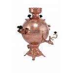 Samovar electric 3 liters "Ball" copperplated (no auto power off button)