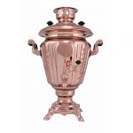 Samovar electric 3 liters "Cone" copperplated (auto power off button)