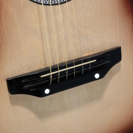 Acoustic guitar 6 string, size 3/4, strings metal-3
