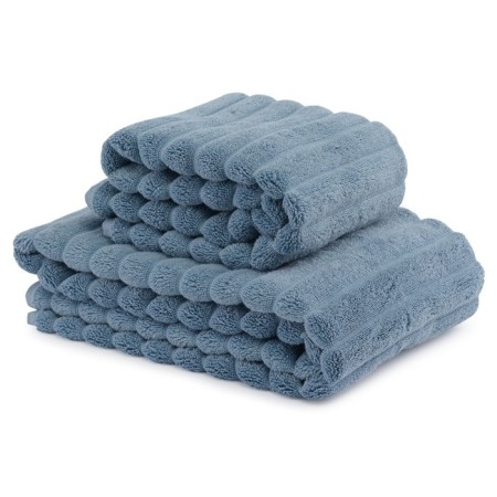 Tkano Waves Essential towel, 623 gr, size 70x140 cm, blue color-5