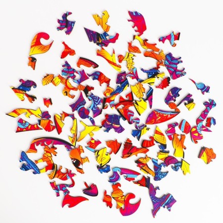 Figure puzzles "Luxurious fox"-6