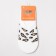 Invisible socks female "leopard" Color white, size 23-25 ​​(36-40)