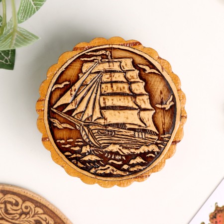 Sailor box, 60 x 35 mm, birch bark-2