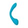 Multifunctional vibrator L’Eroina Cycla, 20 cm, silicone, blue color