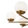 Suspended lamp Freya Fr5230PL-06BS Marble, 670x670x560 mm, E27, 6x60W, brass color