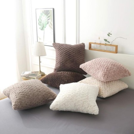 Pillowcase "Avril", size 45x45 cm, beige color-2