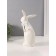 Souvenir Ceramics "White Bunny with a large bow" 10.5x19.5x29.5 cm