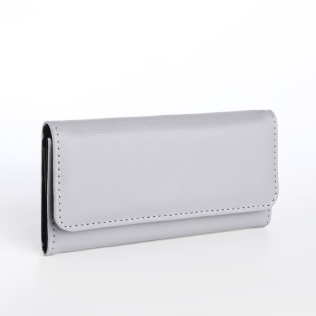 Women's wallet on magnet, gray color