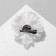 Brooch-stroke textile "flower" clove, white color
