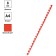 Springs plastic D = 08 mm OfficePace, red, 100 pcs.