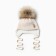 Children's hat with insulation, rr 35-40, milk color