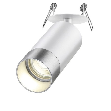 Lamp built -in Novotech. SLIM, 9W, GU10, 155x60x60 mm, white color, silver-2