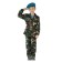 Carnival costume "Airborne Forces", tunic with a shirt, trousers, berets, belt, height 110 cm