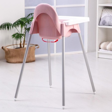 Stool for feeding plastic, pink color-2