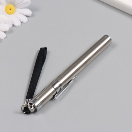 Light light with strap metal "Silver" AAAX2 pcs 1.4x1.4x13.5 cm-2