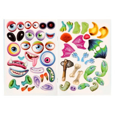 A book with the stickers “Create your monster. Klisaroshka "-2