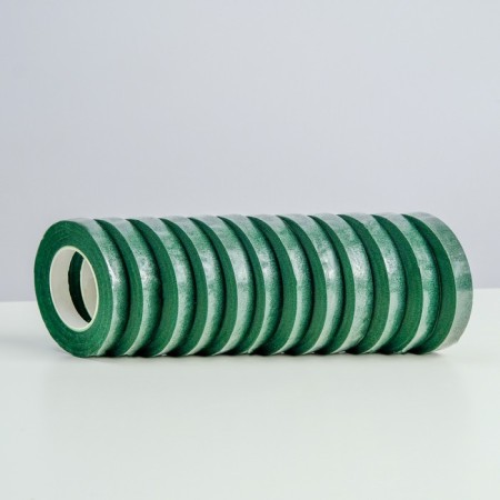 Tape -tape, dark - green, 13 mm, 27.3 meters
