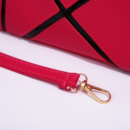 Bag Female Tout with zipper, pink color-5