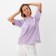 T -shirt Women's oversize Minaku: One Most Brand Lilac color, size 52