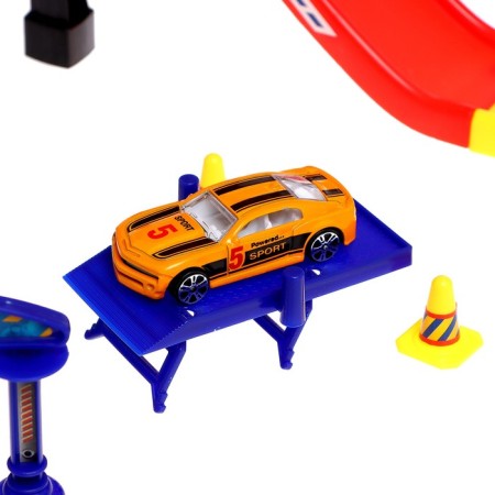 Megaparking garage, 3 metal machines, accessories-8