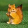 Garden figure "Squirrel with a nut" 9x5x9cm