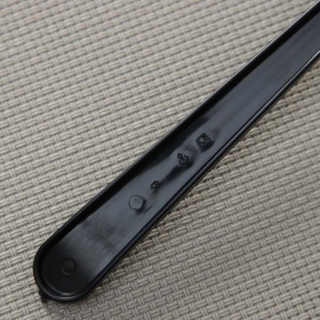 Spoon of plastic disposable "premium", 18 cm, black color-3