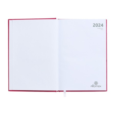 Dated diary 2024, A5, 176 sheets, Attomex.even, Bumvinyl cover, Lasse, Blok 70 g/m2, pink-2