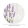 The tablecloth “Lavender at the fence”, round, oxford, elastic band, size 120x120 cm, diameter 75-100 cm