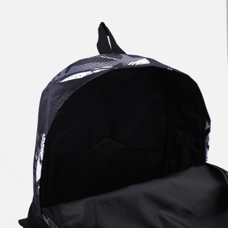 School backpack from lightning textiles, external pocket, gray/black color-5