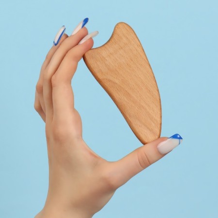 Guasha massor "Heart", 11 × 5 cm, wooden-2