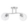 Closure ceiling dera 2x40W E27 chrome 46x19x22 cm