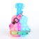 Bag's bag with lightning, pink/blue color